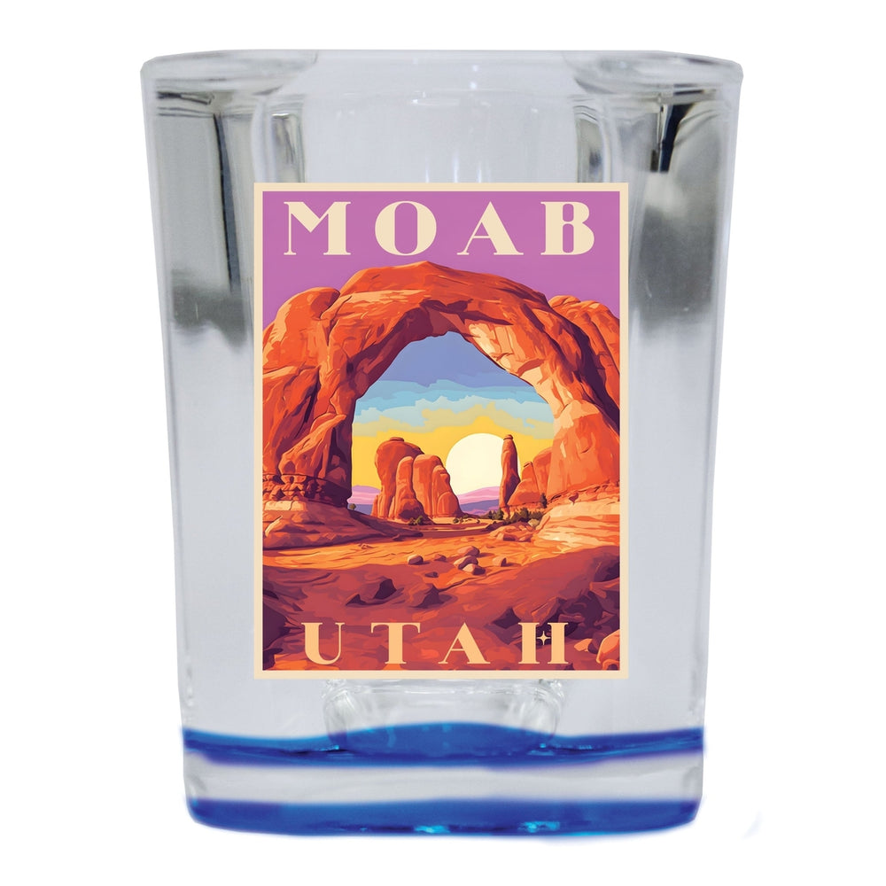 Moab Utah Souvenir 2.5 Ounce Shot Glass Square Image 2