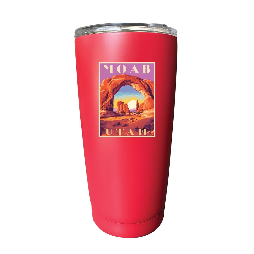 Moab Utah Souvenir 16 oz Stainless Steel Insulated Tumbler Image 4