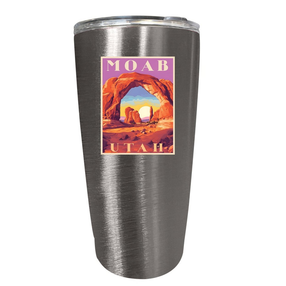 Moab Utah Souvenir 16 oz Stainless Steel Insulated Tumbler Image 4