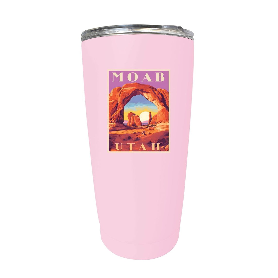 Moab Utah Souvenir 16 oz Stainless Steel Insulated Tumbler Image 6