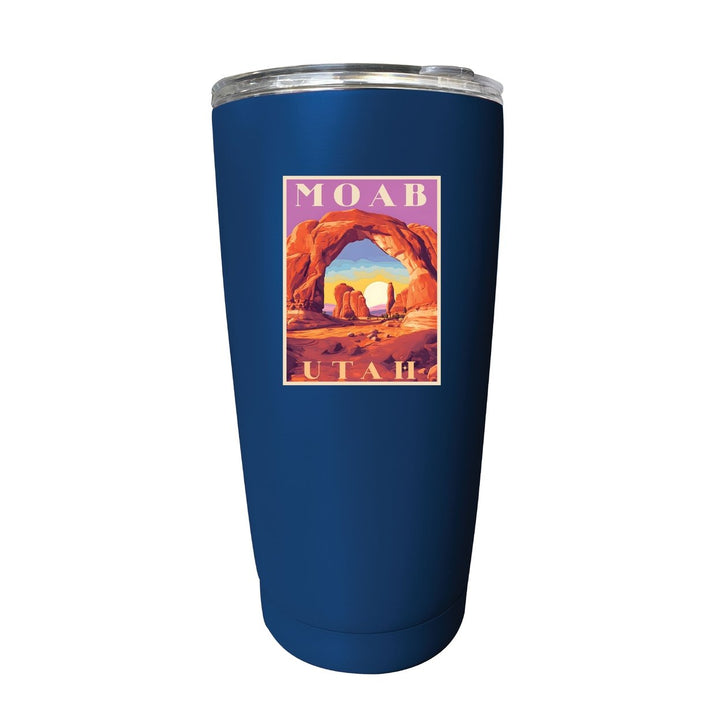 Moab Utah Souvenir 16 oz Stainless Steel Insulated Tumbler Image 7