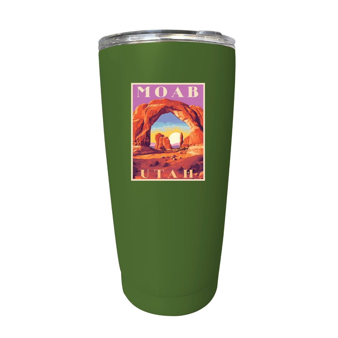 Moab Utah Souvenir 16 oz Stainless Steel Insulated Tumbler Image 9