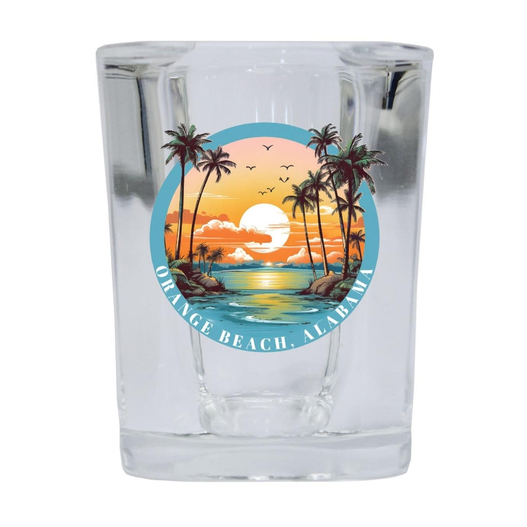 Orange Beach Alabama Souvenir 2.5 Ounce Shot Glass Square Image 1