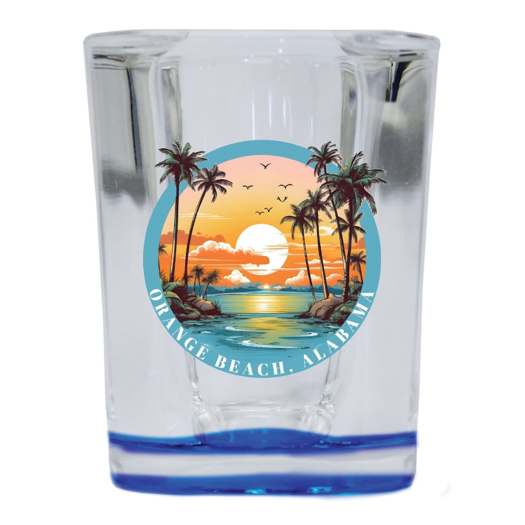 Orange Beach Alabama Souvenir 2.5 Ounce Shot Glass Square Image 1