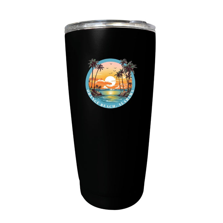 Orange Beach Alabama Souvenir 16 oz Stainless Steel Insulated Tumbler Image 1