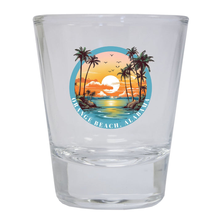 Orange Beach Alabama Souvenir 1.5 Ounce Shot Glass Round Image 4