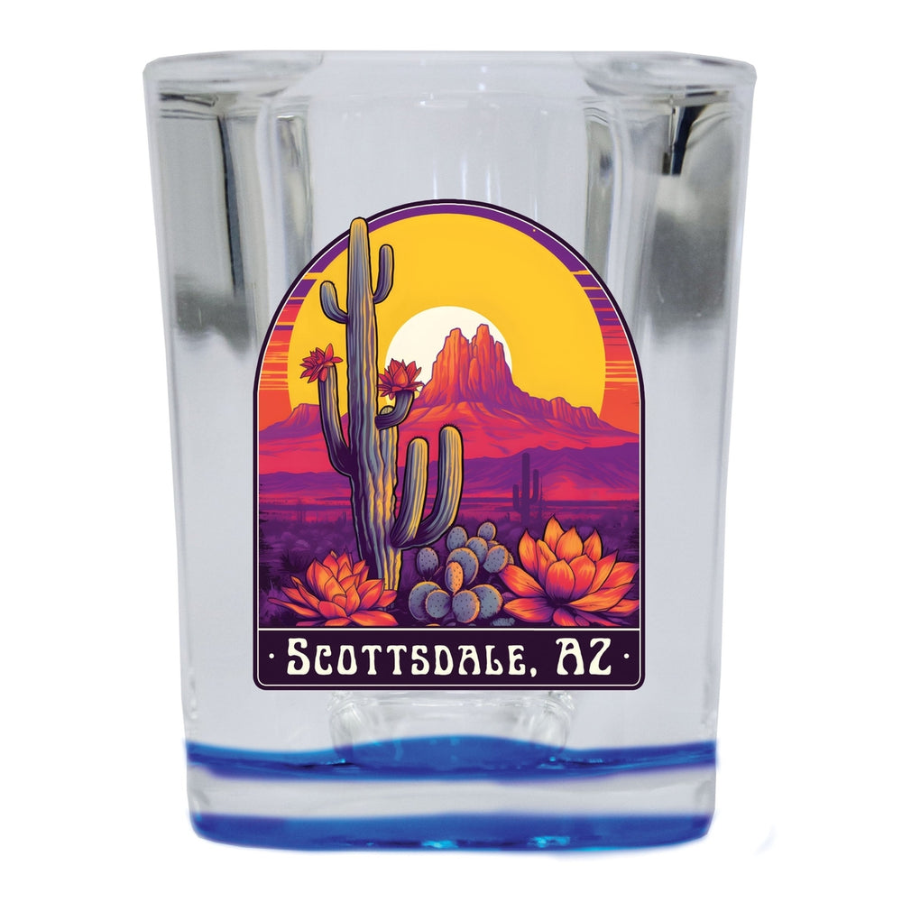 Scottsdale Arizona Souvenir 2.5 Ounce Shot Glass Square Image 2