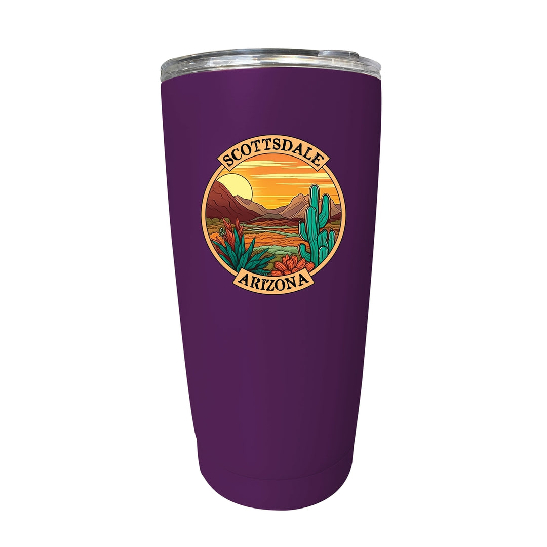 Scottsdale Arizona Souvenir 16 oz Stainless Steel Insulated Tumbler Stainless Steel Image 2