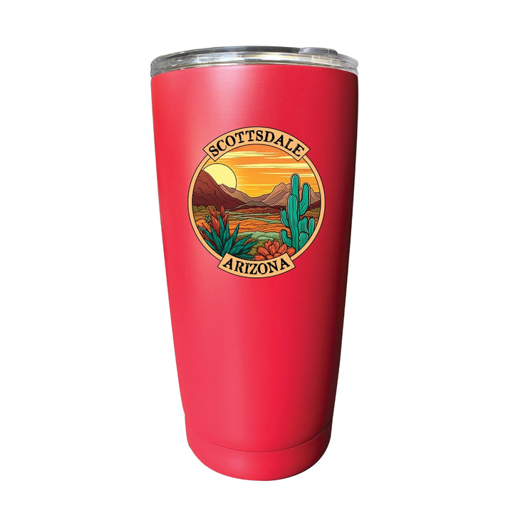 Scottsdale Arizona Souvenir 16 oz Stainless Steel Insulated Tumbler Stainless Steel Image 3