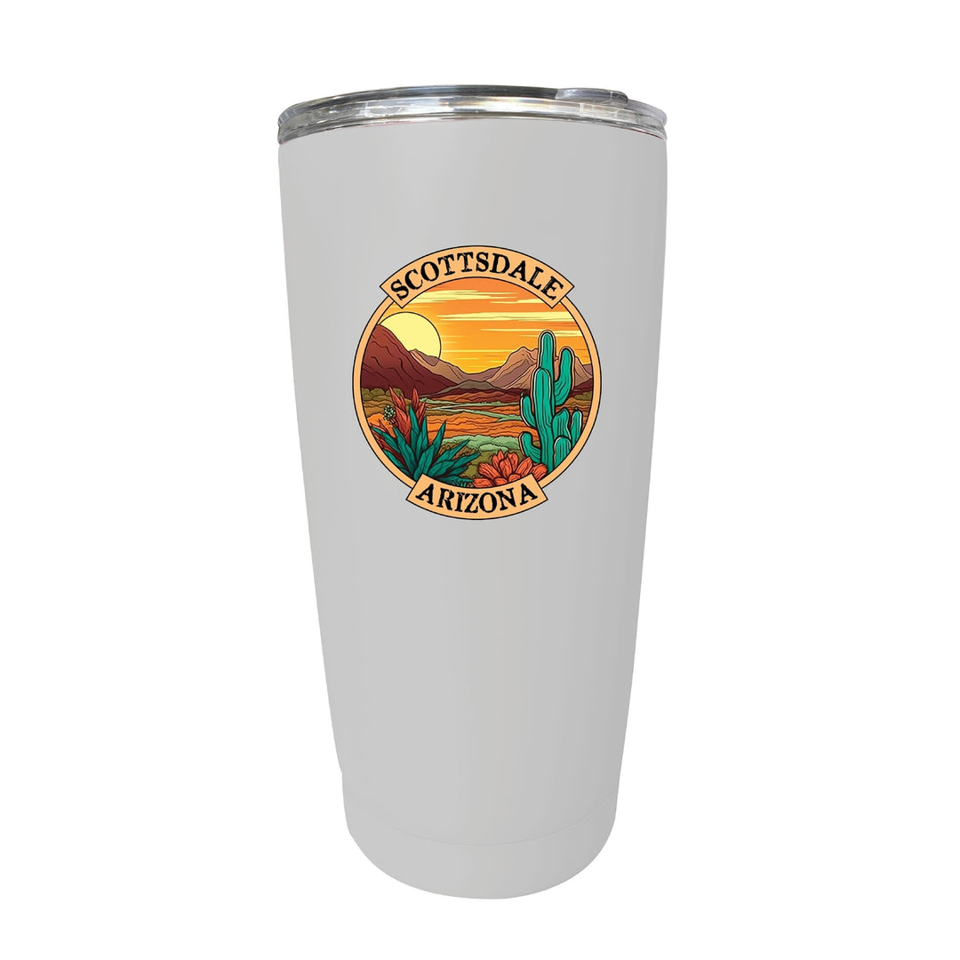 Scottsdale Arizona Souvenir 16 oz Stainless Steel Insulated Tumbler Stainless Steel Image 4