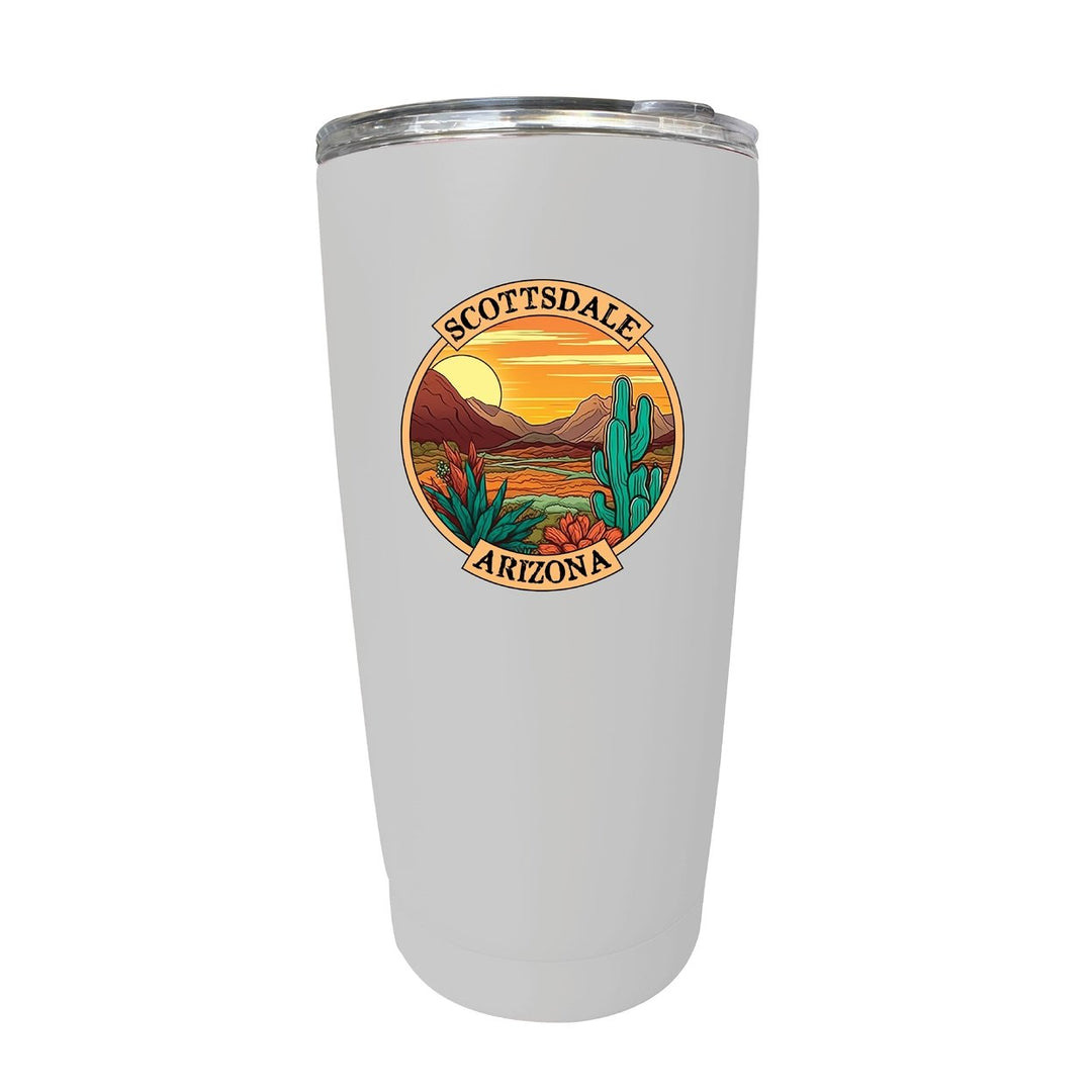 Scottsdale Arizona Souvenir 16 oz Stainless Steel Insulated Tumbler Stainless Steel Image 1