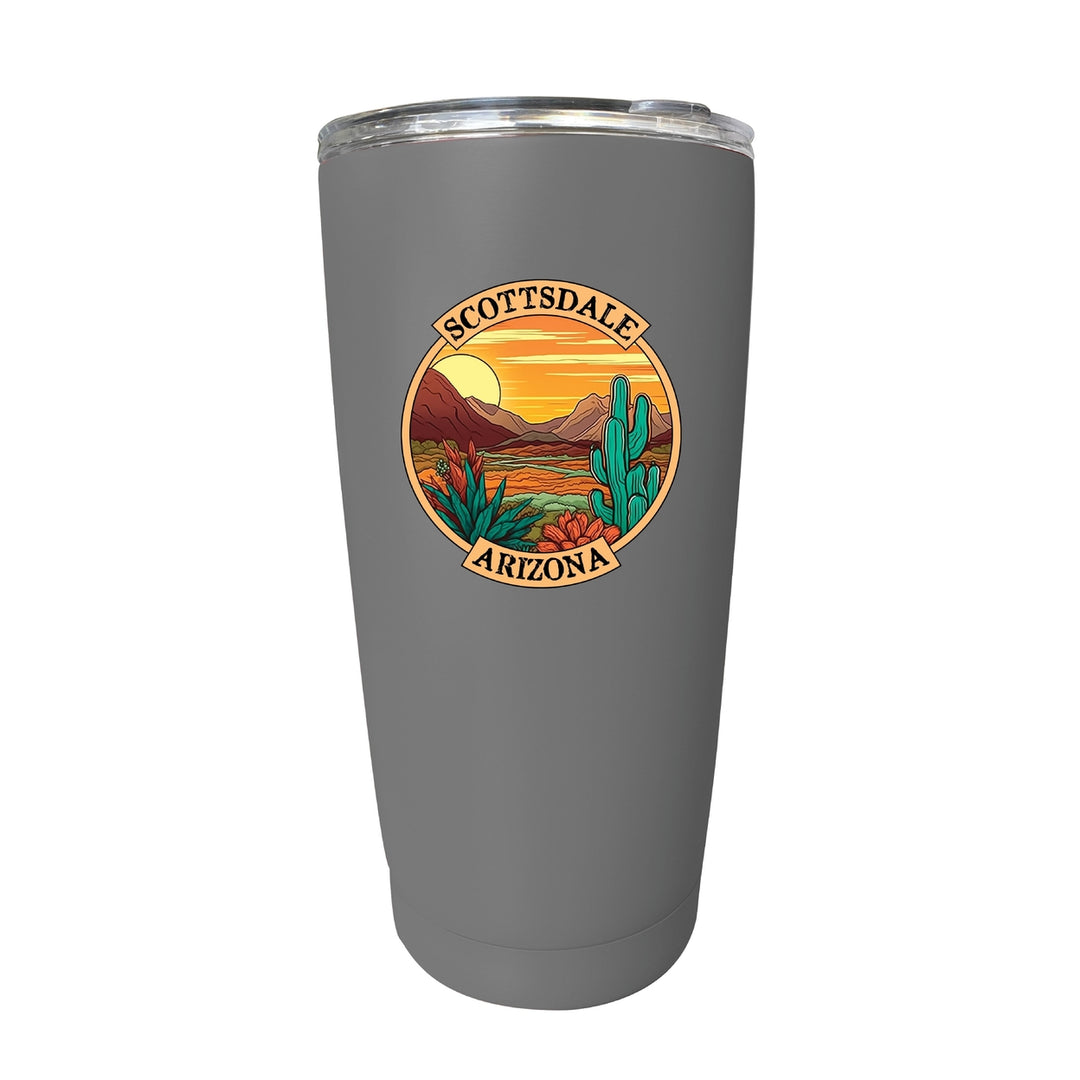 Scottsdale Arizona Souvenir 16 oz Stainless Steel Insulated Tumbler Stainless Steel Image 7