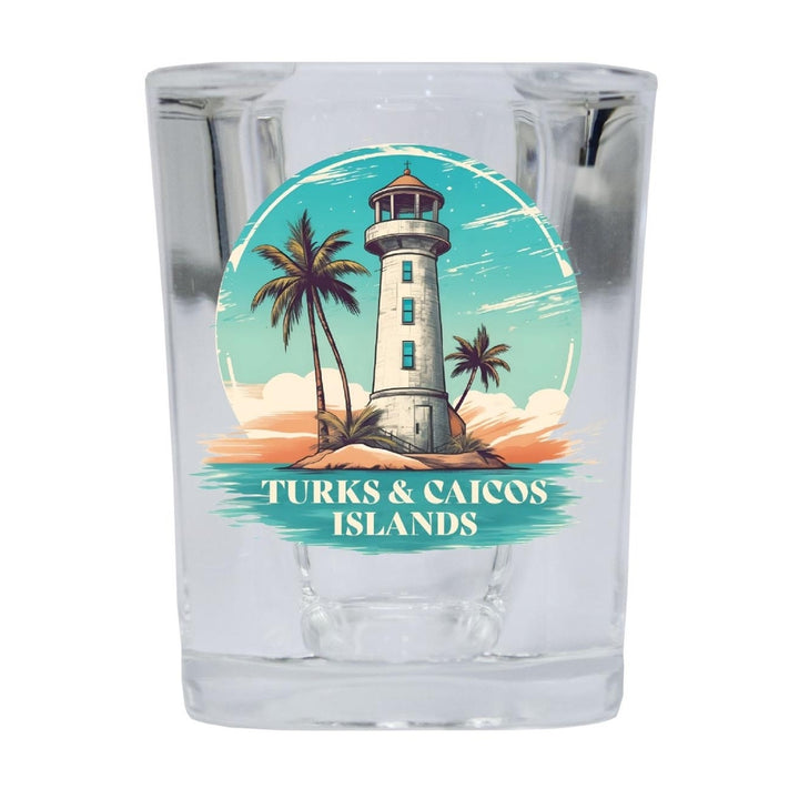 Turks And Caicos Souvenir 2.5 Ounce Shot Glass Square Image 1