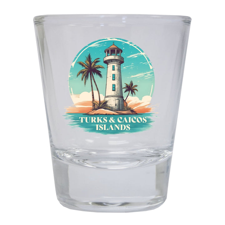 Turks And Caicos Souvenir 1.5 Ounce Shot Glass Round Image 4