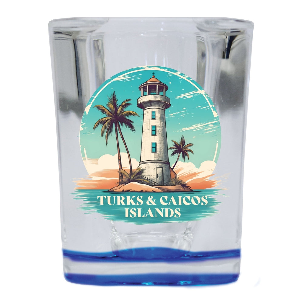 Turks And Caicos Souvenir 2.5 Ounce Shot Glass Square Image 2