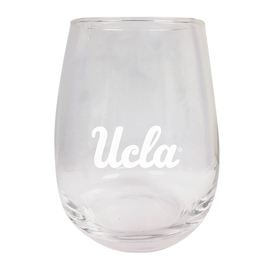 UCLA Bruins NCAA 15 oz Laser-Engraved Stemless Wine Glass - Perfect for Alumni and Fans Image 1