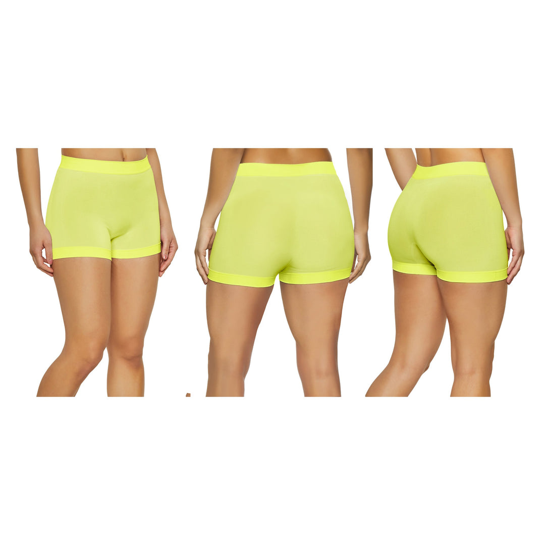 12-Pack Womens High Waisted Biker Shorts Yoga Gym Running 90% Nylon 10% Spandex Image 4