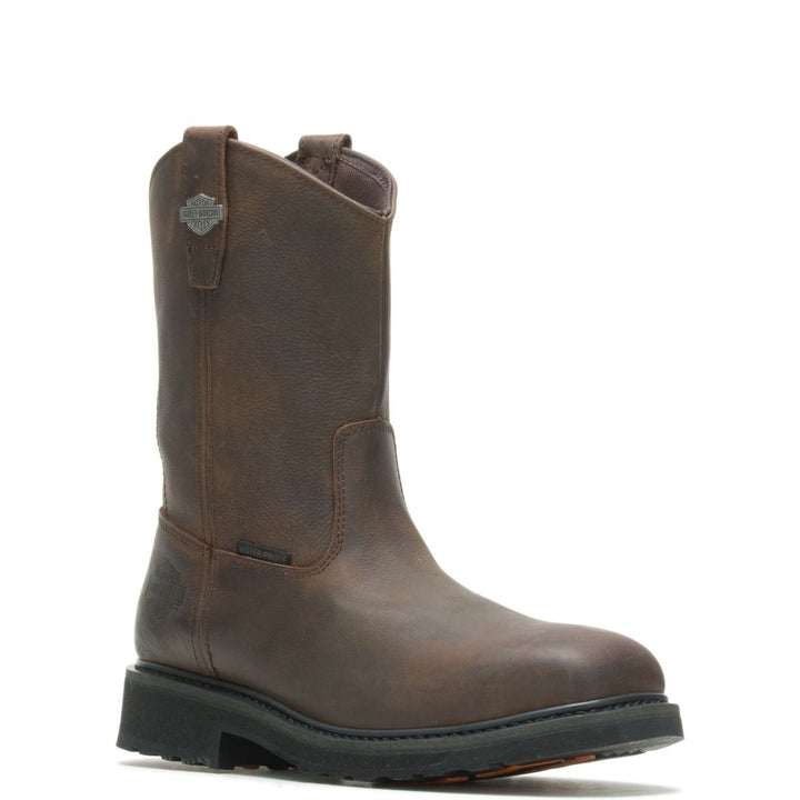 HARLEY-DAVIDSON WORK Mens Altman Composite Toe Waterproof Work Boot Brown - D93564  BROWN Image 1