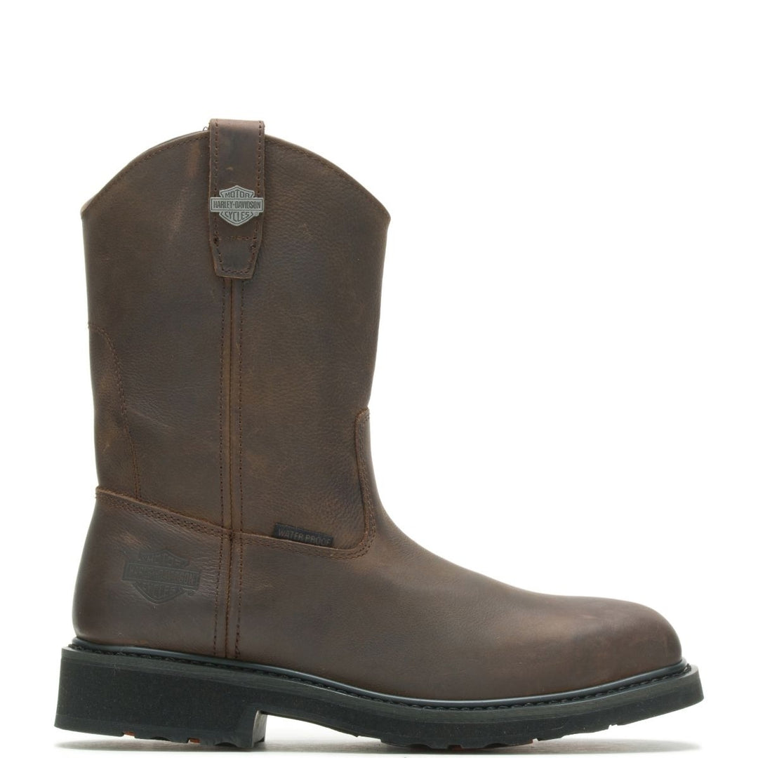 HARLEY-DAVIDSON WORK Mens Altman Composite Toe Waterproof Work Boot Brown - D93564  BROWN Image 2