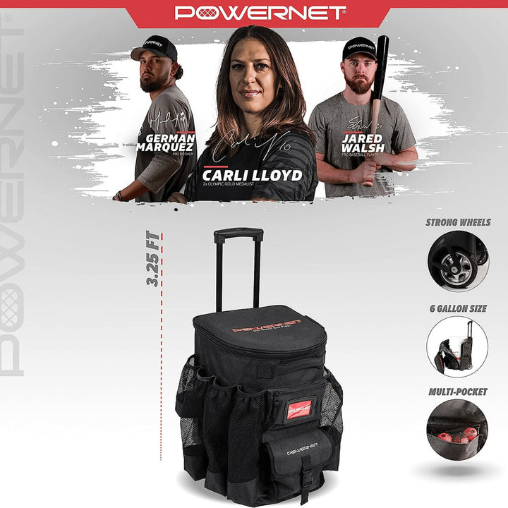 PowerNet 6 Gallon Wheeled Bucket Cover Image 2