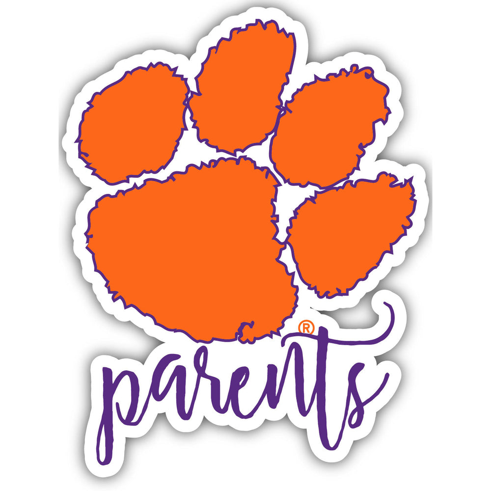 Clemson Tigers 4-Inch Custom Proud Parents NCAA Vinyl Decal Sticker for Fans Students and Alumni Image 2