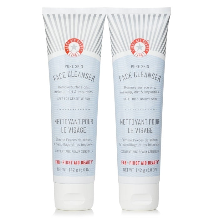 First Aid Beauty Pure Skin Face Cleanser Duo Pack (For Sensitive Skin) 2x142g/5oz Image 1