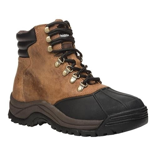 Propet Men's Blizzard Mid Lace Boot Brown/Black - M3789BRB  BROWN/BLACK Image 1