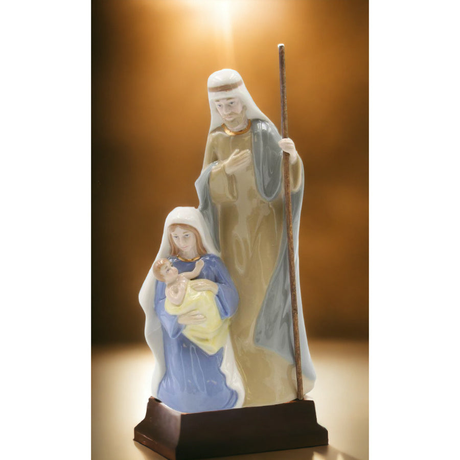 Ceramic Holy Family Nativity Music BoxHome DcorReligious DcorReligious GiftChurch Dcor, Image 1