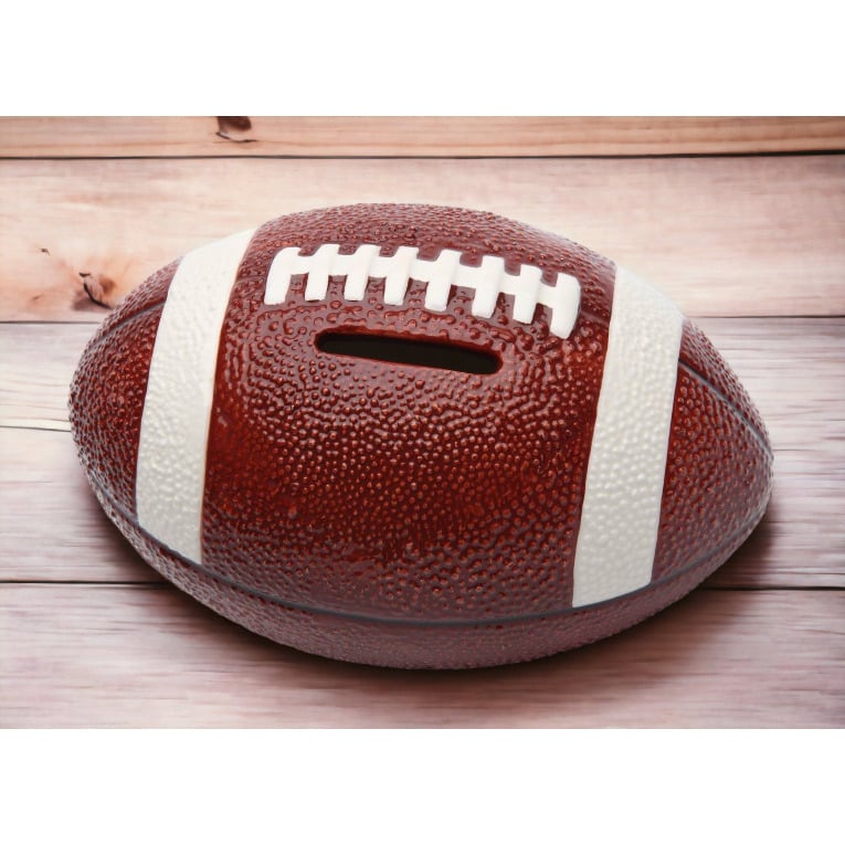 Ceramic Football Piggy Bank 5.9 Inch Great Son Image 1