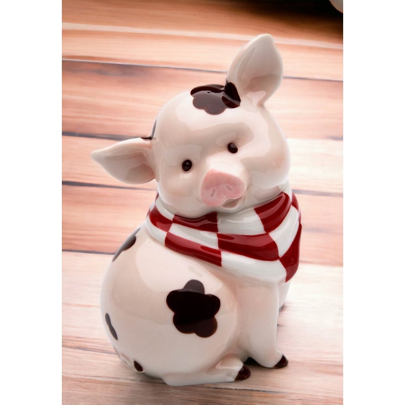 Ceramic Pig Piggy BankHome DcorKitchen DcorFarmhouse Dcor Image 1