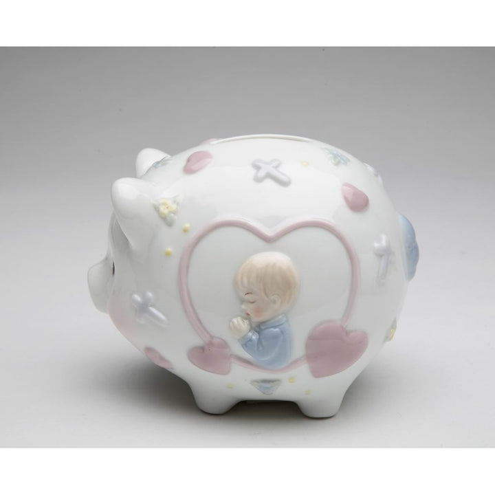 Ceramic Praying Boy Piggy Bank 4.5 inch Image 3