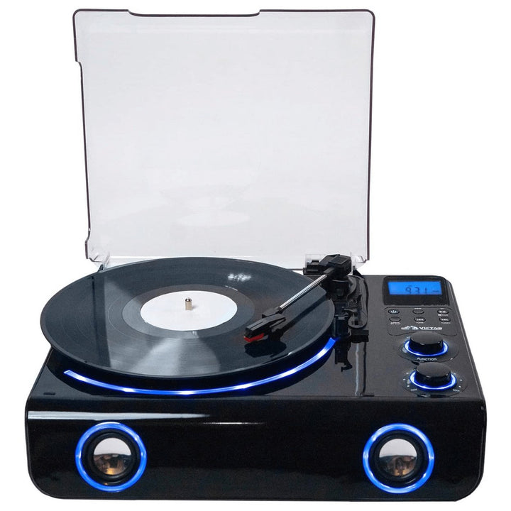 Victor Beacon Hybrid 5-in-1 Turntable System with Bluetooth and FM Radio Image 2