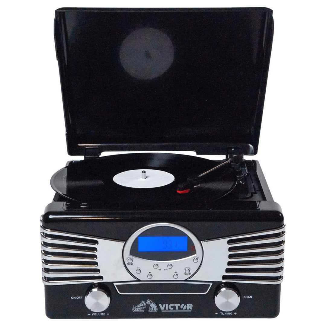 Victor Diner 7-in-1 Turntable Music Center with CD and MP3 Player and Bluetooth Function Image 3