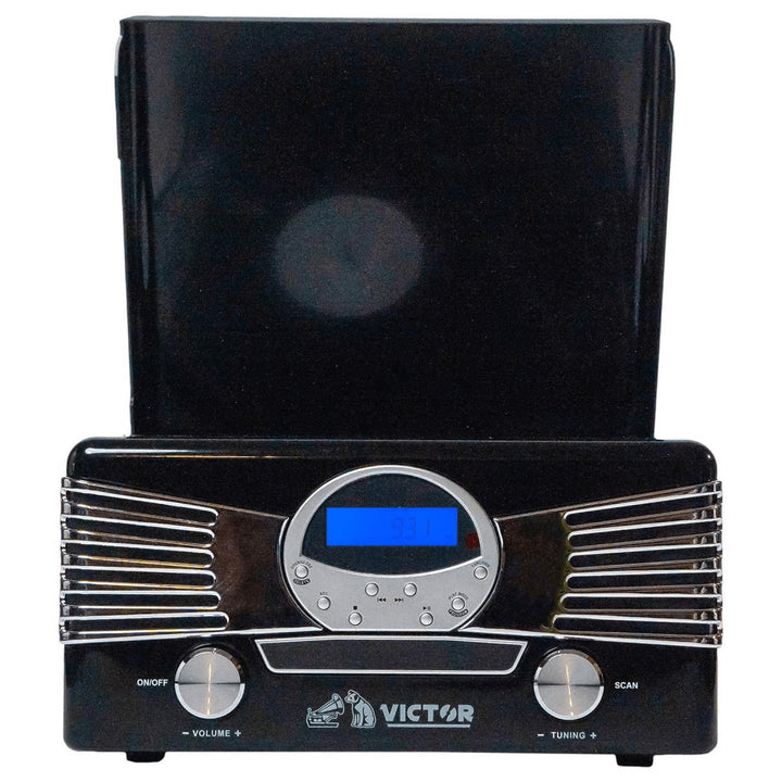 Victor Diner 7-in-1 Turntable Music Center with CD and MP3 Player and Bluetooth Function Image 4