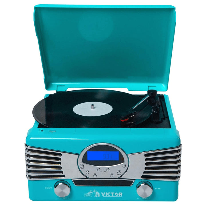 Victor Diner 7-in-1 Turntable Music Center with CD and MP3 Player and Bluetooth Function Image 8