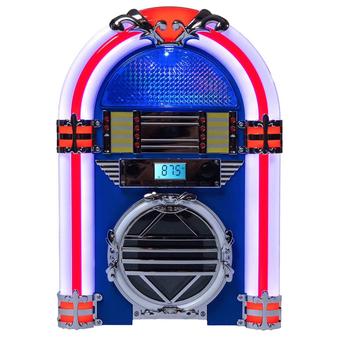 Victor Broadway Desktop Bluetooth Jukebox with CD Player and Color Changing LED Lighting Image 9