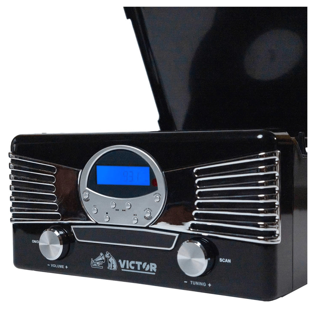 Victor Diner 7-in-1 Turntable Music Center with CD and MP3 Player and Bluetooth Function Image 12