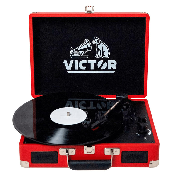 Victor Metro Dual Bluetooth Suitcase 3-Speed Turntable Image 6