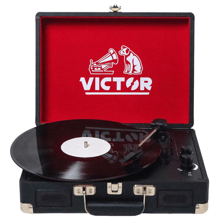 Victor Metro Dual Bluetooth Suitcase 3-Speed Turntable Image 10