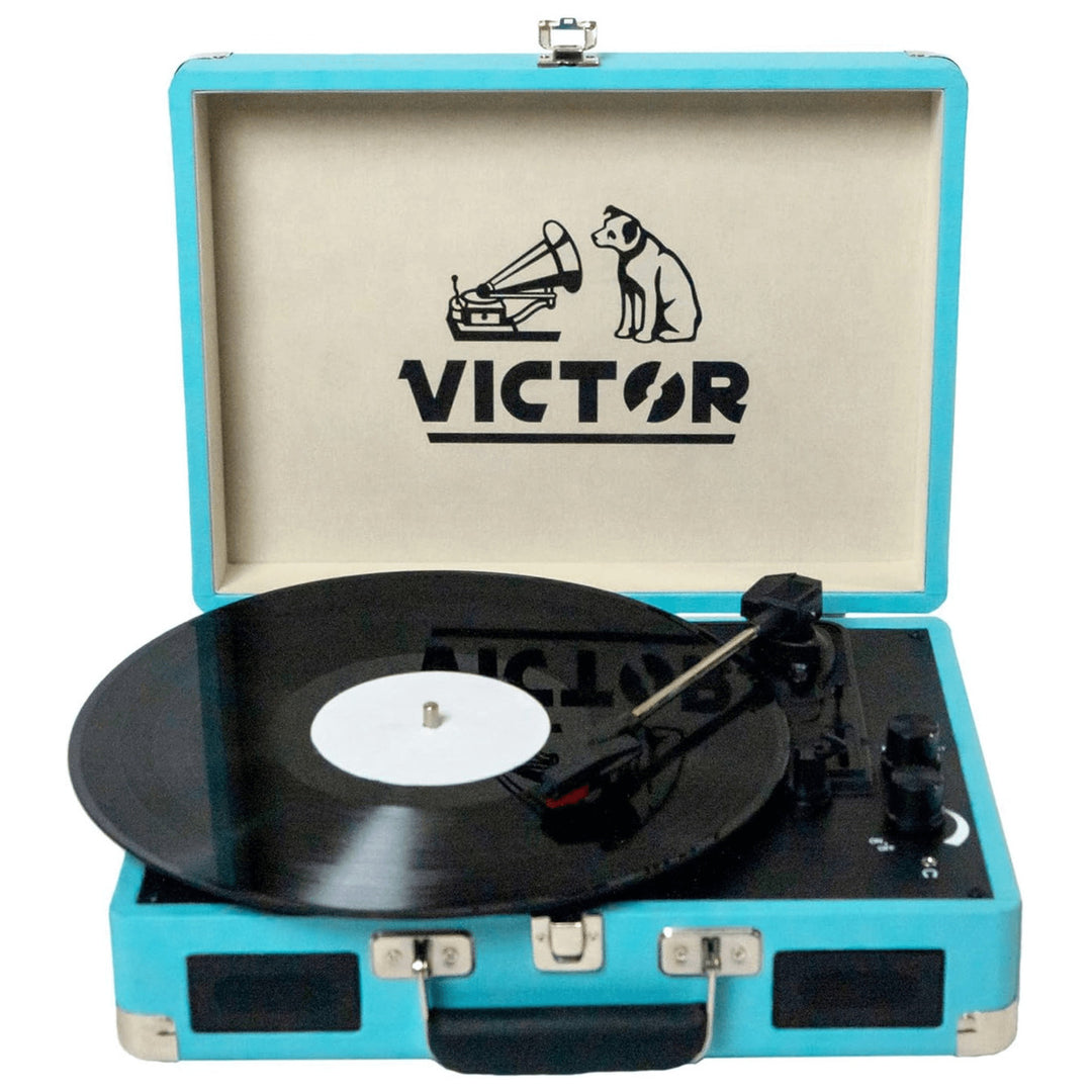 Victor Metro Dual Bluetooth Suitcase 3-Speed Turntable Image 11