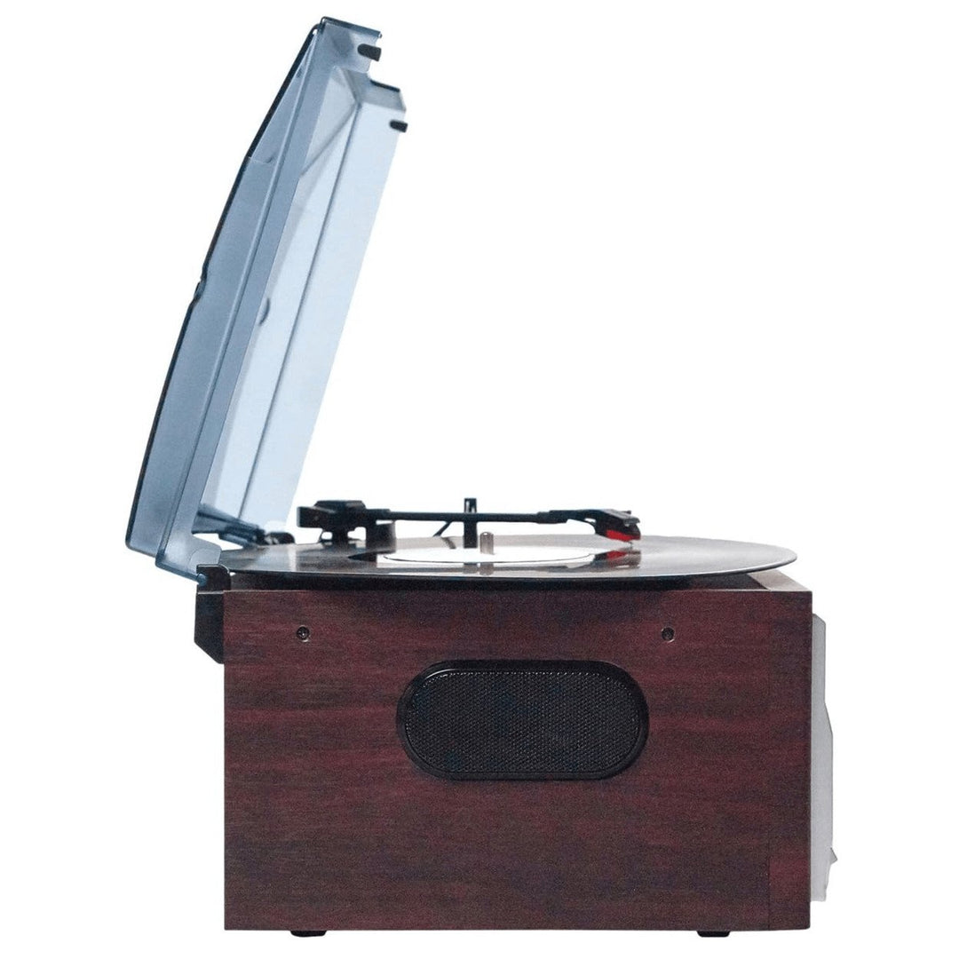 Victor Cosmopolitan 8-in-1 Turntable Music Center with Bluetooth USB and Cassette Image 4