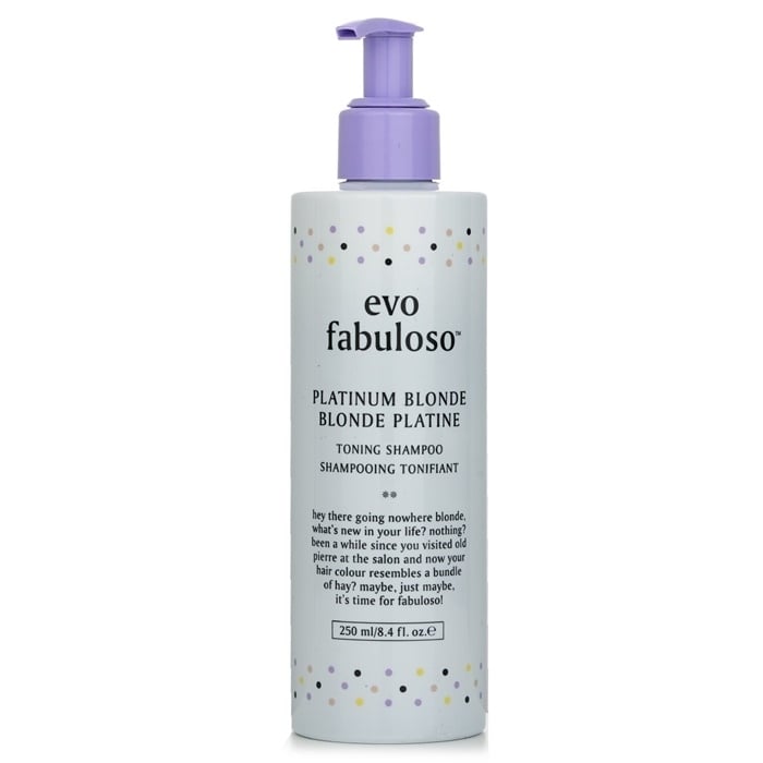 Evo Fabuloso Toning Shampoo - Platinum Blonde 250ml/8.4oz Image 1