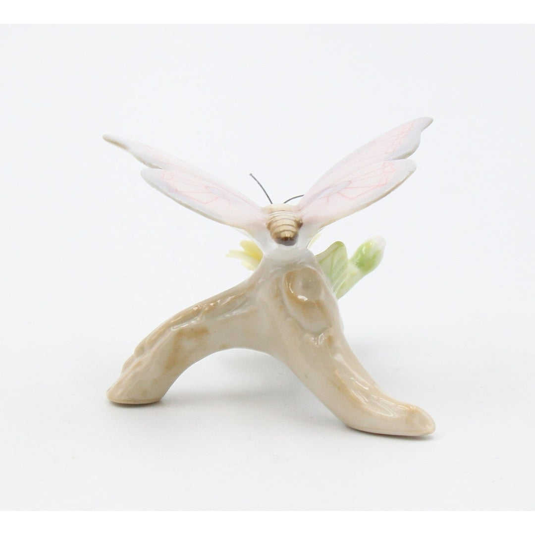 Ceramic Pink Butterfly Flower Figurine 3.125in  Mom Image 6