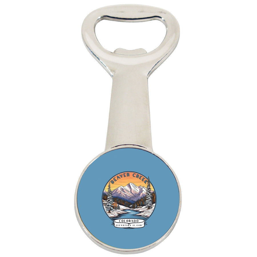 Beaver Creek Colorado Souvenir Magnetic Bottle Opener Image 1