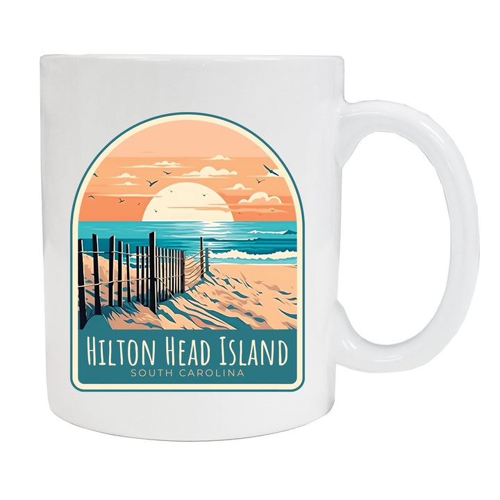 Hilton Head Island Souvenir 12 oz Ceramic Coffee Mug White Image 1