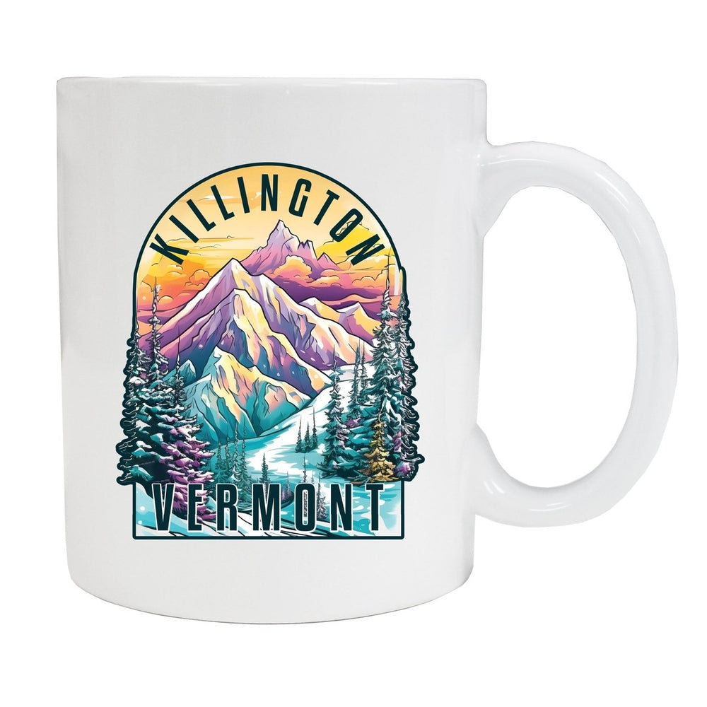 Killington Vermont Souvenir 12 oz Ceramic Coffee Mug Black Image 2