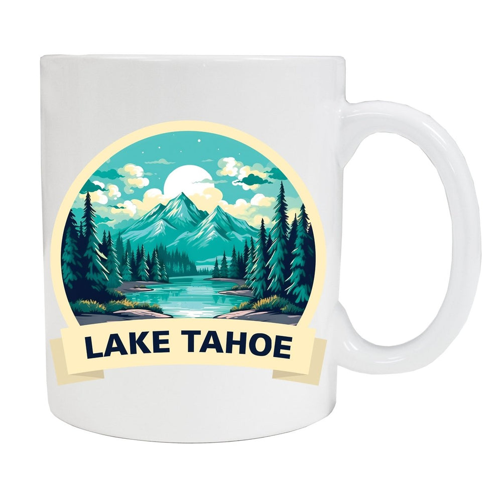 Lake Tahoe California Souvenir 12 oz Ceramic Coffee Mug Black Image 2