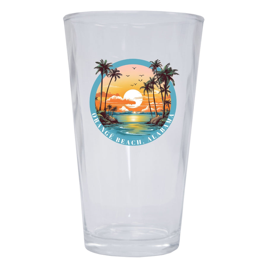 Orange Beach Alabama Souvenir 16 oz Pint Glass Image 1