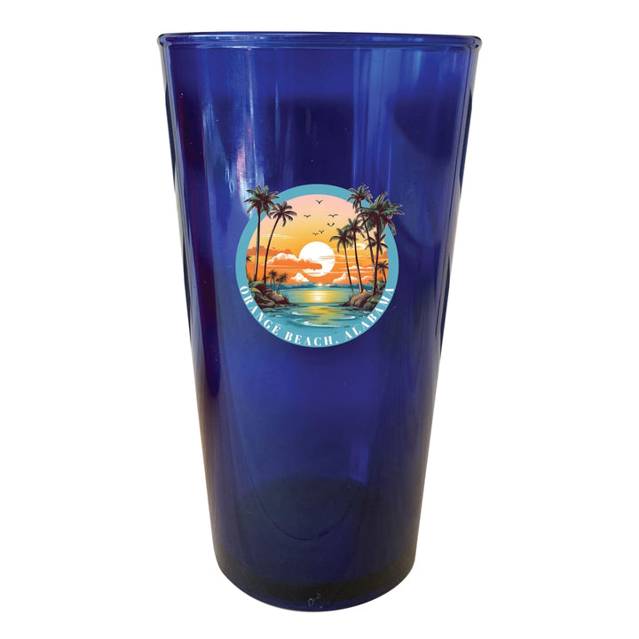 Orange Beach Alabama Souvenir Plastic 16 oz pint Red Image 4