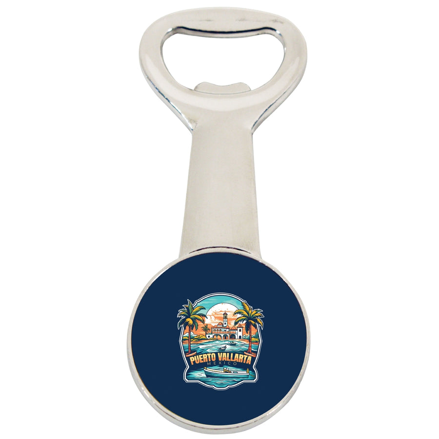 Puerto Vallarta Mexico Souvenir Magnetic Bottle Opener Image 1